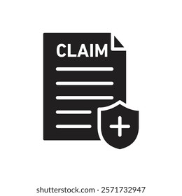 Insurance Claim icon Line Art Logo set