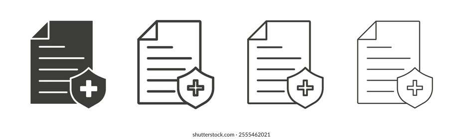 Insurance Claim icon pack. vector illustration