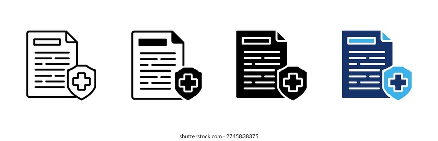 Insurance Claim icon sheet multiple style collection