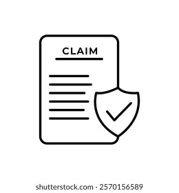 Insurance Claim icon Vector logo set flat