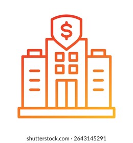 Elemento de ícone para design de empresas de seguros