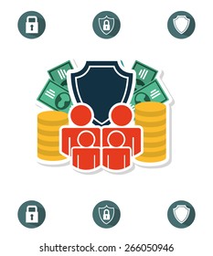 insurance concept design, vector illustration eps10 graphic 