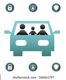 insurance concept design, vector illustration eps10 graphic 
