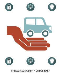 insurance concept design, vector illustration eps10 graphic 