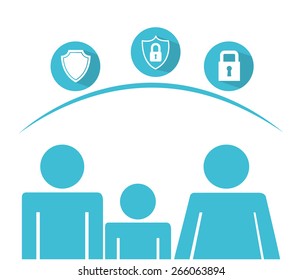 insurance concept design, vector illustration eps10 graphic 
