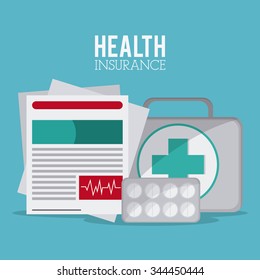 Insurance concept with icons design, vector illustration 10 eps graphic.