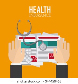 Insurance concept with icons design, vector illustration 10 eps graphic.