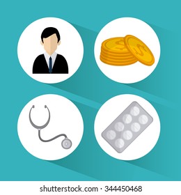 Insurance concept with icons design, vector illustration 10 eps graphic.