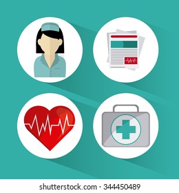 Insurance concept with icons design, vector illustration 10 eps graphic.