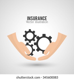 Insurance concept with icons design, vector illustration 10 eps graphic.