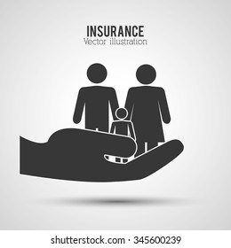 Insurance concept with icons design, vector illustration 10 eps graphic.