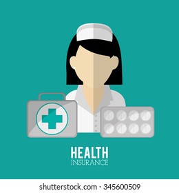Insurance concept with icons design, vector illustration 10 eps graphic.