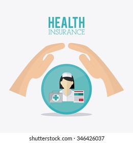 Insurance concept with icons design, vector illustration 10 eps graphic.