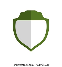 Insurance concept represented by shield icon. Isolated and flat illustration