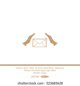 insurance correspondence E-mail vector