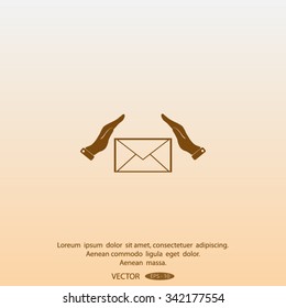 insurance correspondence E-mail vector