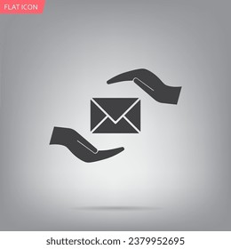 Vektorgrafik-Vektordesign der Versicherungskorrespondenz