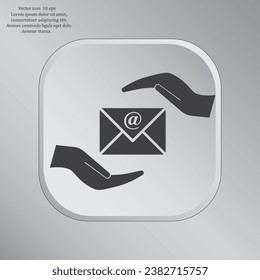 diseño vectorial de icono de correspondencia de seguros