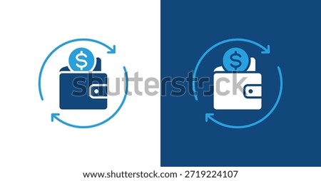 Insurance Coverage Glyph Duotone, with light and dark background