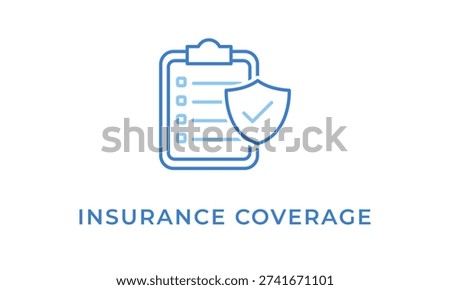 Insurance Coverage vector icon isolated on white background