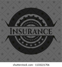 Insurance dark emblem