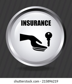 insurance design over   black background vector illustration 
