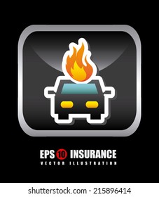 insurance design over black background vector illustration insurance design over black background vector illustration