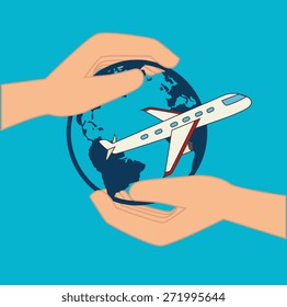 Insurance design over blue background, vector illustration.