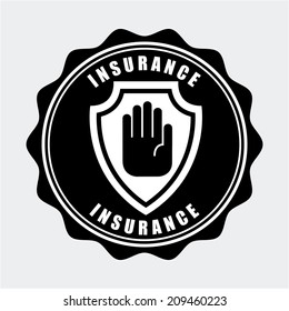insurance design over gray background vector illustration