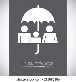 insurance design over gray background vector illustration