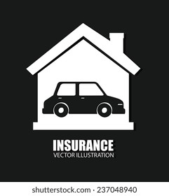 Insurance design over gray background, vector illustration