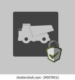 Insurance design over grey background, vector illustration