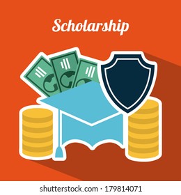 insurance design over orange  background vector illustration