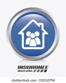 insurance design over white background vector illustration