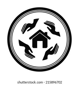 insurance design over  white  background vector illustration