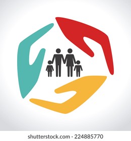 Insurance design over white background, vector illustration