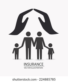 Insurance design over white background, vector illustration