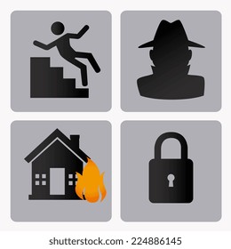 Insurance design over white background, vector illustration