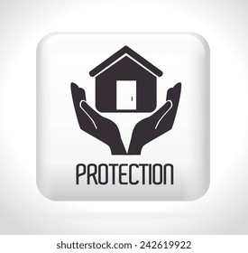 Insurance design over white background, vector illustration.