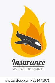 Insurance design over white background, vector illustration.