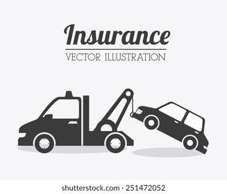 Insurance design over white background, vector illustration.