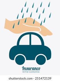 Insurance design over white background, vector illustration.