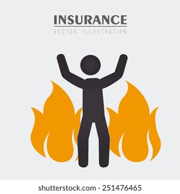 Insurance design over white background, vector illustration.