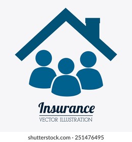 Insurance design over white background, vector illustration.