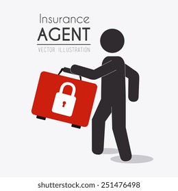 Insurance design over white background, vector illustration.