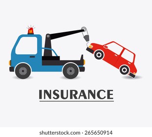 Insurance design over white background, vector illustration.