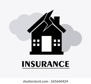 Insurance design over white background, vector illustration.