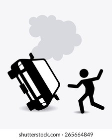 Insurance design over white background, vector illustration.