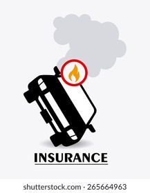Insurance design over white background, vector illustration.