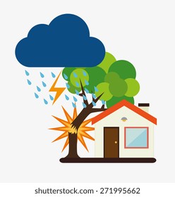 Insurance design over white background, vector illustration.